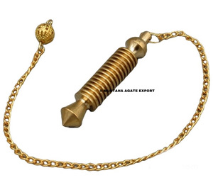 Piedra preciosa curativa Pulido Amor Adivinación Péndulo Diseño 17-Regalo espiritual Reiki Curación MUNTAHA ÁGATA - Product Image 1