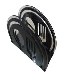 Porte-serviettes en fer en métal noir taille moyenne haute qualité forme personnalisée prix abordable décor de Table élégant - Product Image 6