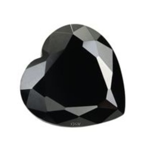Espinela negra Natural tallada en corazón de 3mm, gemas sueltas facetadas de alta calidad, precio de fábrica al por mayor - Product Image 1