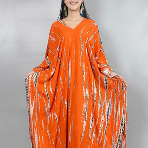 Vestido largo de caftán con tinte anudado para mujer, Túnica Bohemia hecha a mano, para nadar, nueva temporada - Product Image 1