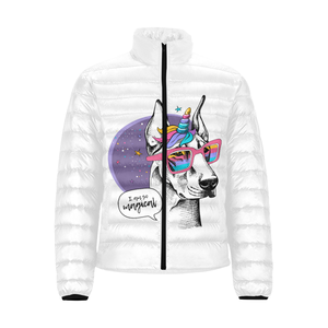 Wholesale 2021 Unisex Custom Fabric Men's Winter Puffer <b>Jacket</b> Zip-Up Hooded <b>Mandarin</b> <b>Collar</b> OEM Service Nonwoven - Product Image 6