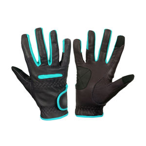 Gants d'hiver en cuir équestre haut de gamme Équipement de sport de sécurité de course personnalisé OEM - Product Image 2