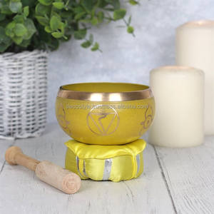 Cuenco tibetano budista de latón - Product Image 2