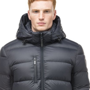 New Hhalian Men's Plus Size Waterproof Breathable Zipper Puffer Jacket <b>Thick</b> Winter - Product Image 3