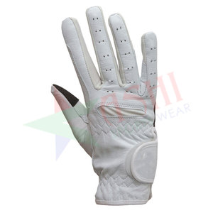 Venta al por mayor de guantes ecuestres de cuero suave cálidos guantes de equitación occidentales con agarre adicional para carreras para montar a caballo - Product Image 3