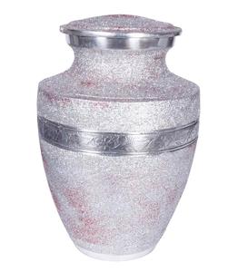 Revestimientos de plata Urna blanca para adultos Estilo americano elegante para cenizas humanas - Product Image 1