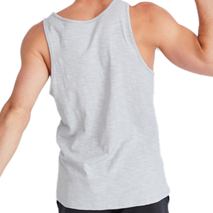 Débardeur extensible uni gris ciel et noir sur mesure OEM pour homme/garçon, collection été - Product Image 6