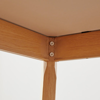 Nouvelle table à manger rectangulaire moderne en bois blanc réglable en hauteur pour la cuisine et la salle à manger