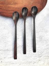 De coco de madera cuchara tenedor cuchillo NATURAL VIETNAM oscuro cuchara alta calidad cuchara conjunto ébano ECO amigable cubiertos de coco de madera - Product Image 4