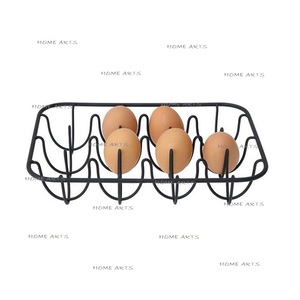 Estante de huevos de cocina de color negro de hierro hecho a mano forma y tamaño personalizados estante de huevos con calidad superior al precio más barato - Product Image 5