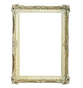 Miroir mural finition dorée miroir de luxe, pour chambre à coucher, salle de bains, 1ère pièce, réflecteur de verre vue à la mode - Product Image 1