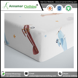 Custom Print Muslin Baby Fitted Crib Sheet - Product Image 3