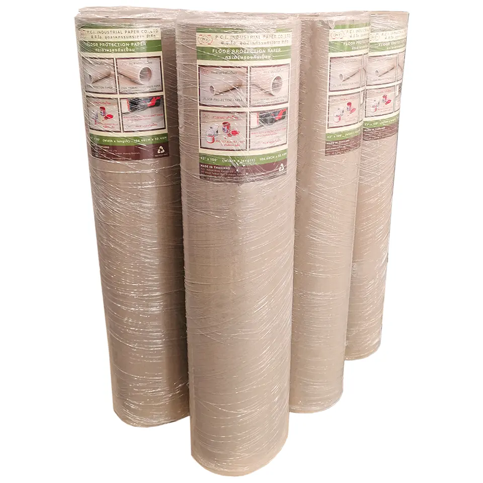 Brown Masking Paper Roll for Masking Up and Protecting Surfaces from Paints While Painting and Decorating
