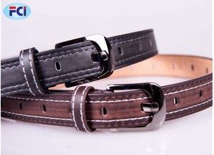 Robe en cuir PU pour enfants, accessoire de styliste habillé et décontracté, pour garçons, à la mode, boucle élastique, boucle de ceinture, noir, loisirs - Product Image 5