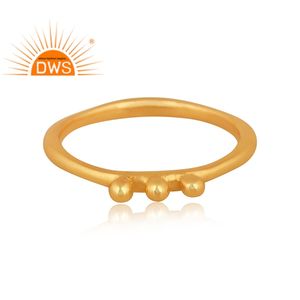 Bague en argent pur or, empilable, pour femmes, fournitures de bijoux, nouvelle collection - Product Image 3