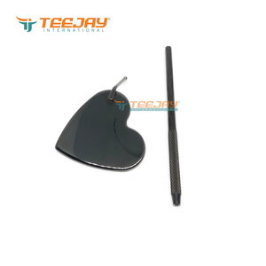 Espejo de Pestañas en Forma de Corazón de Acero Inoxidable TEEJAY, Superventas, Color Negro Plasma, Logotipo Personalizado, Precio al por Mayor - Product Image 6