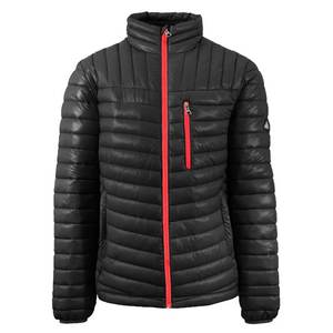 Veste matelassée brillante pour hommes OEM, manteau d'hiver en duvet avec fermeture à glissière, respirant, grande taille pour le printemps - Product Image 4