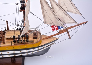 Stile antico 55cm Amerigo Vespucci modello di nave fatto a mano <span class=keywords><strong>in</strong></span> <span class=keywords><strong>legno</strong></span> cedro <span class=keywords><strong>mobili</strong></span> dipinti nautica <span class=keywords><strong>legno</strong></span> artigianato scatole di <span class=keywords><strong>legno</strong></span> da parete - Product Image 4