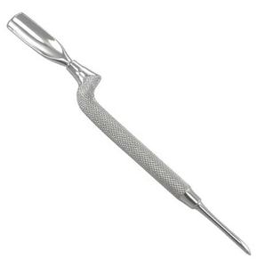 Empujador y Cortaúñas Curvo de Doble Cara de Acero Inoxidable Kaneka Enterprises con Logotipo Personalizado para la Eliminación de Piel Muerta - Product Image 3