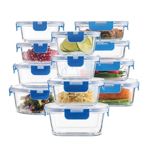 Eco Friendly Meal Prep Glass Food Container, Kitchen Organization and Pantry Storage container