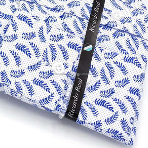 เสื้อสแปนเด็กซ์สำหรับผู้ชายผ้าคอตตอนลำลองพิมพ์ลายดอกไม้กระดุมแถวเดียวแห้งเร็วระบายอากาศเป็นมิตรกับสิ่งแวดล้อม - Product Image 5