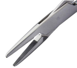 Soporte de aguja quirúrgica, carburo de tungsteno, T.C. Sarot-Soporte de aguja de acero inoxidable, 15cm, liso y dentado, 17cm, aprobado por CE - Product Image 3