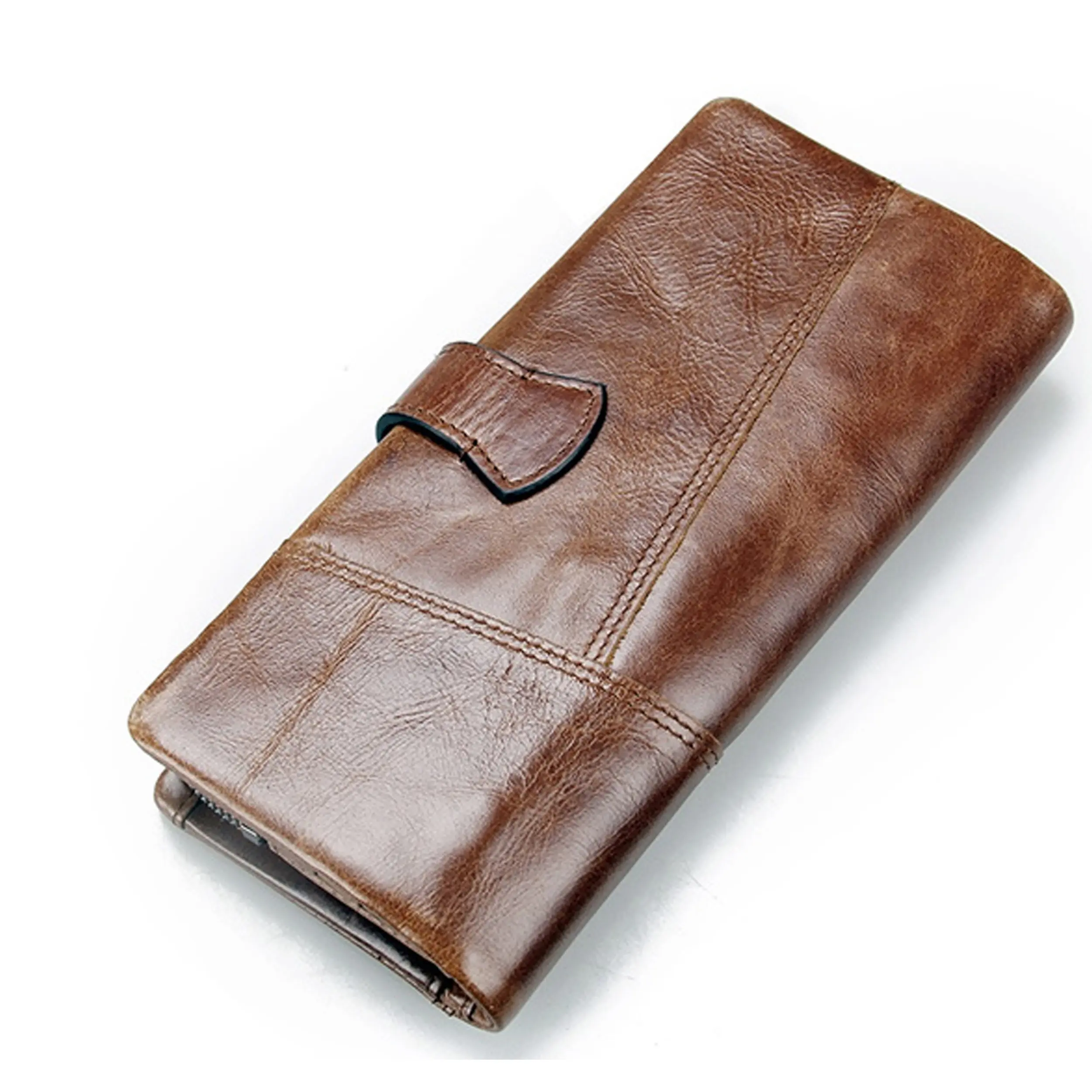 New Arrival High Quality Genuine Leather Men's Long Wallet Business Men's Wallet Card Holder Men's Long Money Wallet