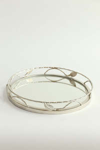 Plateaux de service de luxe en métal or, 5 pièces, miroir transparent, décoration de verre, plateaux à chocolat en métal, vente en gros, nouvelle tendance - Product Image 4