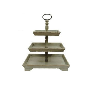 Présentoir à gâteaux en bois d'acacia fait à la main, support décoratif à plusieurs niveaux, fabricant et extracteur - Product Image 5