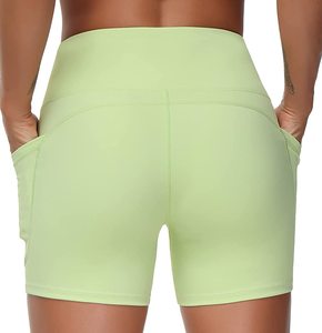 กางเกงขาสั้นโยคะผ้าคอตตอนพร้อมคุณสมบัติระบายอากาศตกแต่งด้วยกระดุมและดอกไม้ - Product Image 5