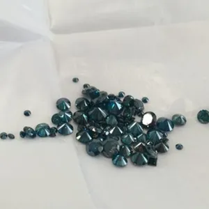 5.00TCW Diamantes sueltos naturales Color azul Tratado Redondo Corte brillante Diamante real - Product Image 1