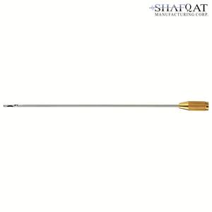 Cannules de succion pour lèvres professionnelles, un long trou central sur le côté supérieur/deux trous de latéraux en dessous de 4mm, longueur 30cm, raccord fileté doré - Product Image 4