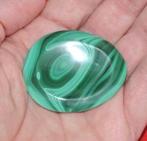 Haute qualité Cristal Pouce malachite Guérison 35x45mm Inquiétude Poche Pierre Cristal Pierre Précieuse Cristal Massage Chakra Grossiste - Product Image 3
