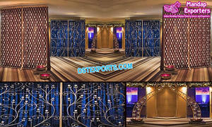 ผนังตกแต่งงานแต่งงานด้วยเทียนสุดหรูจากสหรัฐอเมริกา ผนังโลหะสำหรับตกแต่งเวทีงานแต่งงานที่ดีที่สุด ผนังเทียนสำหรับเวทีงานแต่งงานที่สง่างามจากสหรัฐอเมริกา - Product Image 5