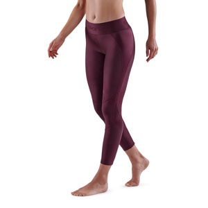 Compression Gym Leggings Mid Waist Womens Yoga <b>Pants</b> Running Workout Fitness Control Sports Leggings Nylon Spandex Four-Way - Product Image 3