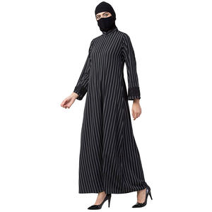 New Arrival Light Weight Muslim Women <b>Satin</b> Kaftan Latern Sleeve Silk <b>Abaya</b> - Product Image 2