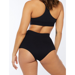 Pantalones cortos de talla grande para mujer con banda elástica en la cintura Botín Diseño caliente Técnicas transpirables y lavadas - Product Image 2