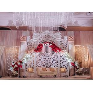 กรอบฉากหลังงานแต่งสไตล์โมเดิร์น,ฉากแบคดรอปสำหรับตกแต่งเวทีงานแต่งงานแผงไฟเบอร์ประตู Grand Fiber สำหรับตกแต่งเวทีงานแต่งงาน - Product Image 1