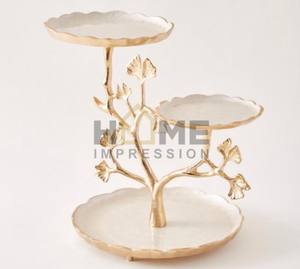 Nouveau design moderne et élégant, bol et support à gâteau en métal, design unique, art et artisanat, pour la décoration de la maison - Product Image 5