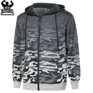 Sweat-shirts à capuche zippés en polaire respirante et durable pour hommes, avec logo personnalisé, fabriqués au Pakistan pour l'hiver, vente en gros - Product Image 6