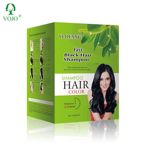 VOJO Shampoo Colorante Naturale Ricco di Olio d'Oliva, Copertura Permanente dei <span class=keywords><strong>Capelli</strong></span> <span class=keywords><strong>Bianchi</strong></span> in 5 Minuti - Product Image 2