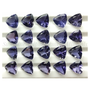 5mm Trillion Cut Natural IOLITE Venta al por mayor Precio de fábrica Piedra preciosa suelta facetada de alta calidad por pieza | NATURAL IOLITE | - Product Image 1