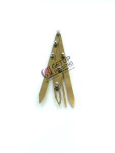 Golden Plated Stainless Steel Eyebrow Tweezers Pointed Tip Lightweight Multi-Functional Modern High Quality for Eyebrow Styling - Product Image 3