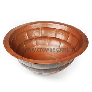 Kitchenware Copper Sink inside Designer Copper Bathroom & Farmhouse Copper Sink Single Bowl Wash Basin Available in Low Prices