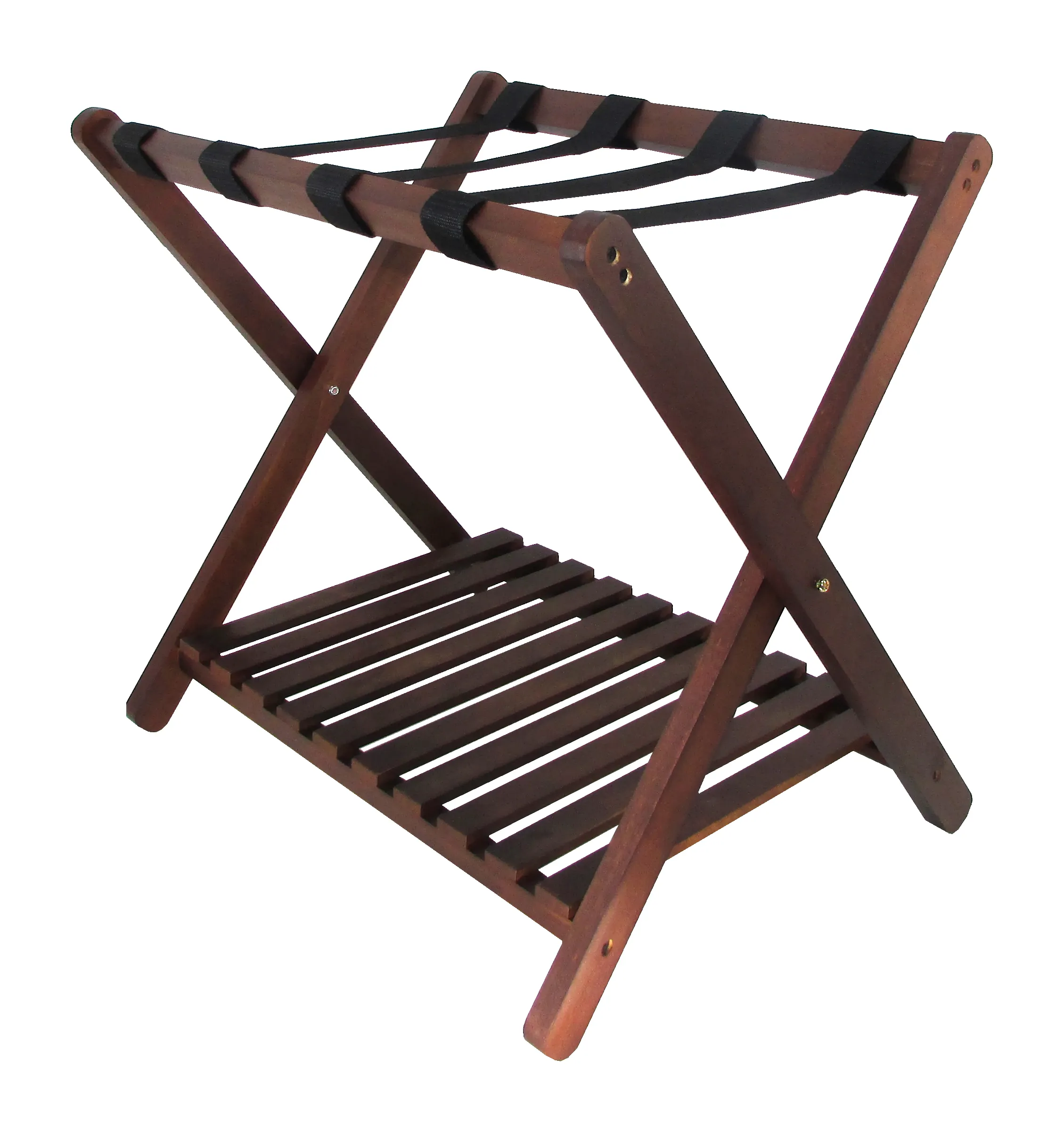 Cheaper Luggage Rack Durable Foldable Wooden Hotel Luggage Rack With shoe Shelf / Luggage Rack / Wooden Luggage Rack