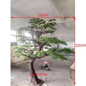 Customized 220cm Height Fiberglass <strong>Artificial</strong> Green Pine <strong>Tree</strong>, Indoor Large Pine <strong>Tree</strong> <strong>Artificial</strong> for Sale - Product Image 2