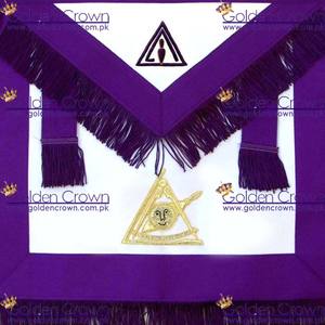 Masonic PTIM Past Thrice-delantal bordado a mano, maestro ilustre | Delantal masónico Regalia, proveedor - Product Image 3
