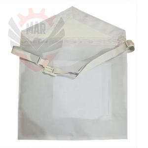 Tablier blanc maçonnique anglais Regalia EA avec double rabat et boucle à dégagement rapide avec ceinture élastique - Product Image 2