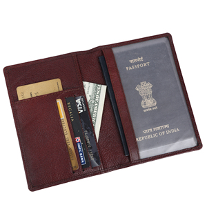 Porta Pasaportes de Cuero de Primera Calidad con Ranuras para Tarjetas de Crédito para Hombres y Mujeres, Cartera Organizadora de Viaje Disponible para la Venta - Product Image 2