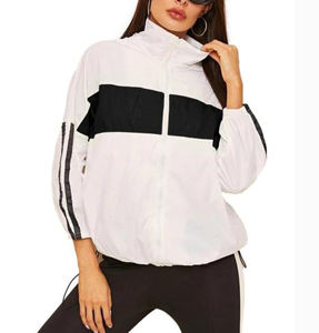 เสื้อแจ็คเก็ตกันลมกันน้ำสำหรับผู้หญิงไซส์ใหญ่ ผลิตจากโพลีเอสเตอร์ ระบายอากาศได้ดี มีซิป ดีไซน์บางเบา สไตล์ลำลอง สำหรับฤดูร้อน - Product Image 6